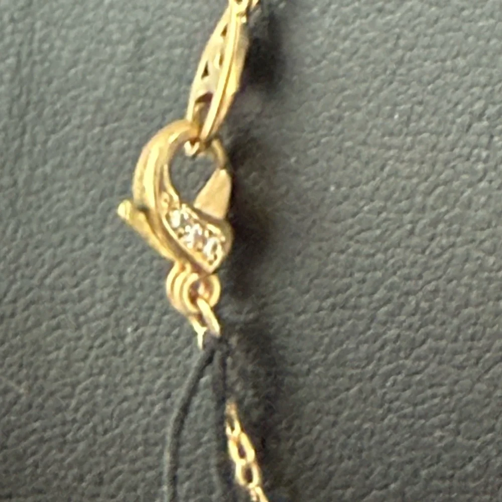 (26)Nadri NEW CZ Key to my heart necklace